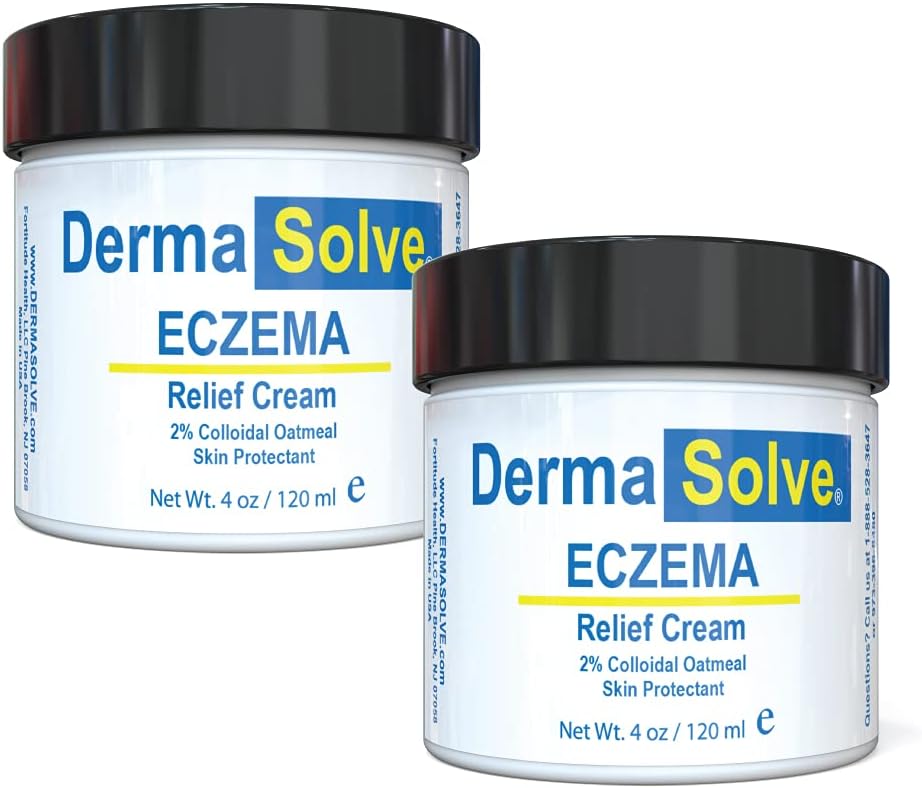 Dermasolve Full Body Eczema Relief Lotion Cream - Flare Control Therapy Balm That Protects, Moisturizes, and Repairs Skin Kids, Babies & Adults - Steroid Free (4 Fl Oz, 2)
