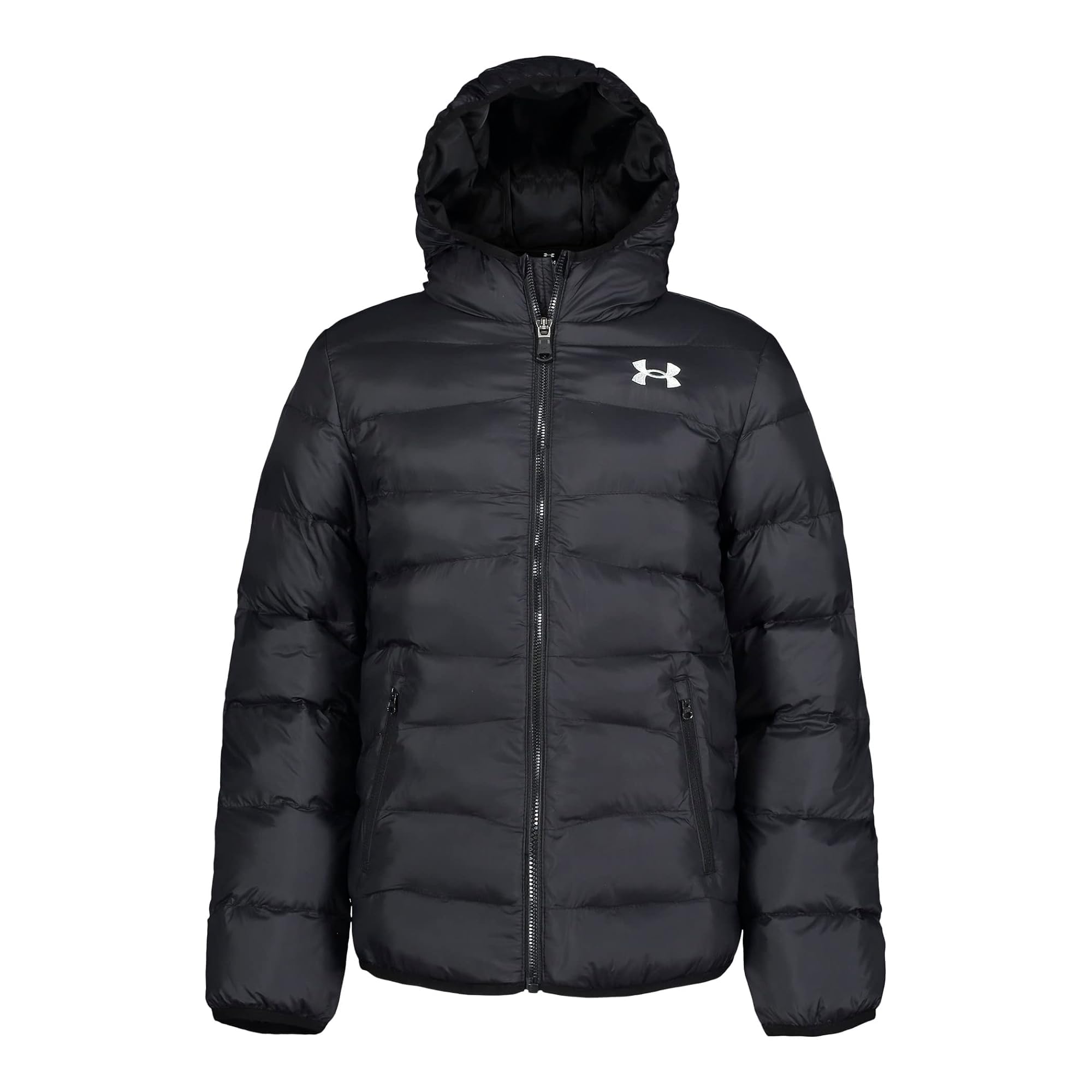 Under Armour Girl's Prime Puffer Jacket (Little Kids) Black 4 Little Kid