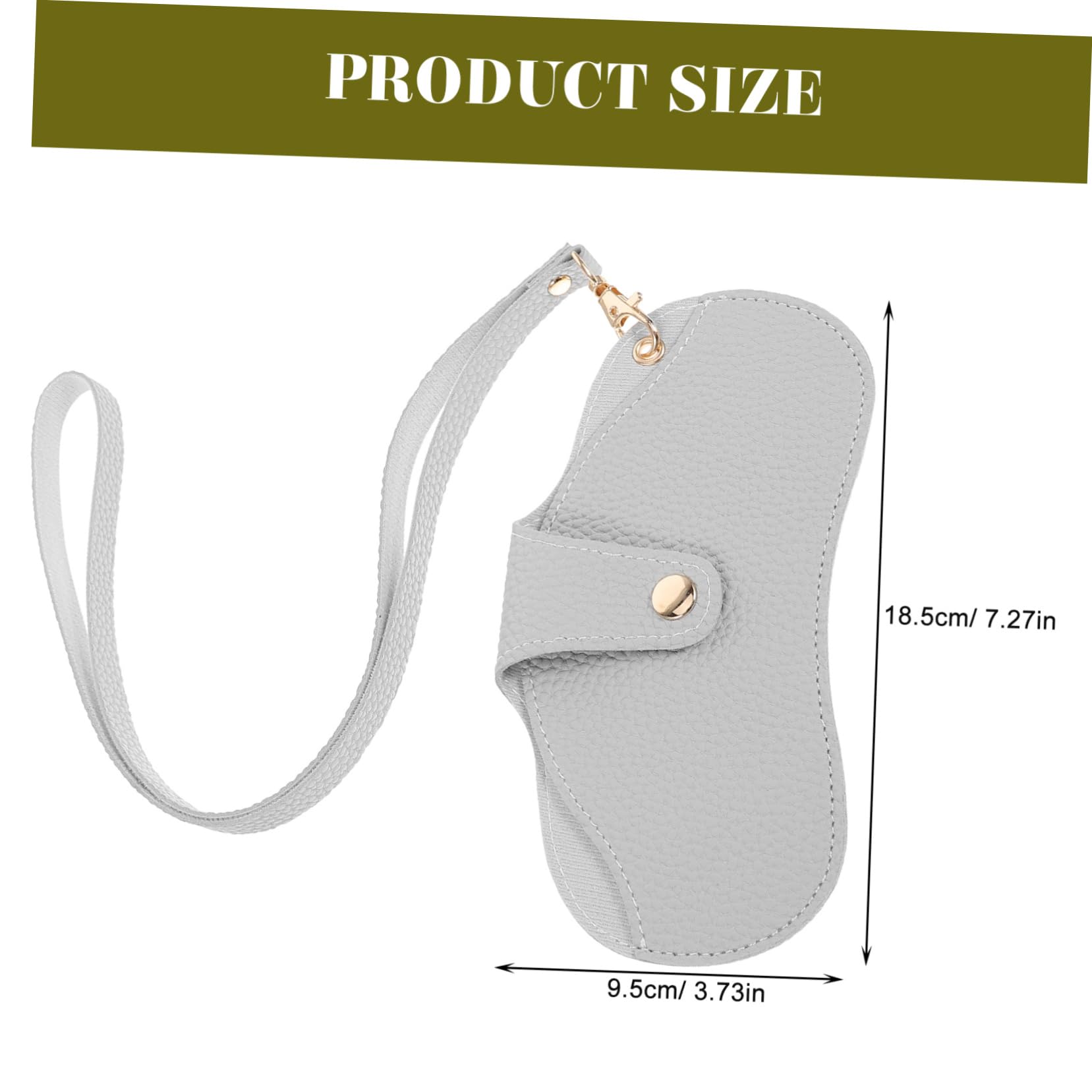 BESPORTBLE Scatola di occhiali capellici protettivo Accessori custodia per occhiali Astuccio occhio organizzatore di occhiali da sole da viaggio borsa per occhiali finta pelle Grigio