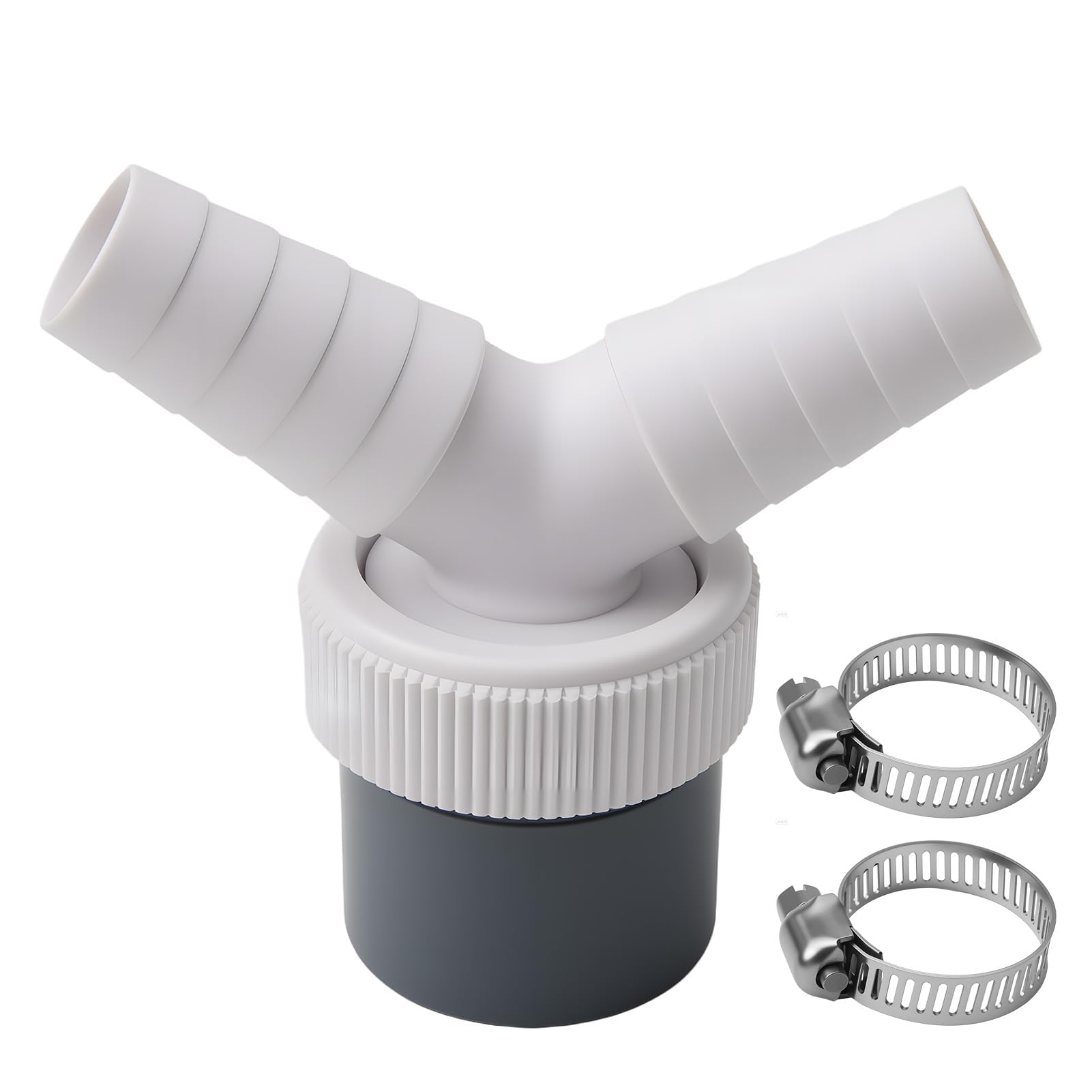 Washing Machine Drain Adapter Drain Adaptor for Dishwasher and Washing Machine for Pipe Diameter 40 mm, Input Diameter 0.75"-0.95" with Hose Clamp Drainn Adaptor for Dishwasher Tumble Wash Machinee