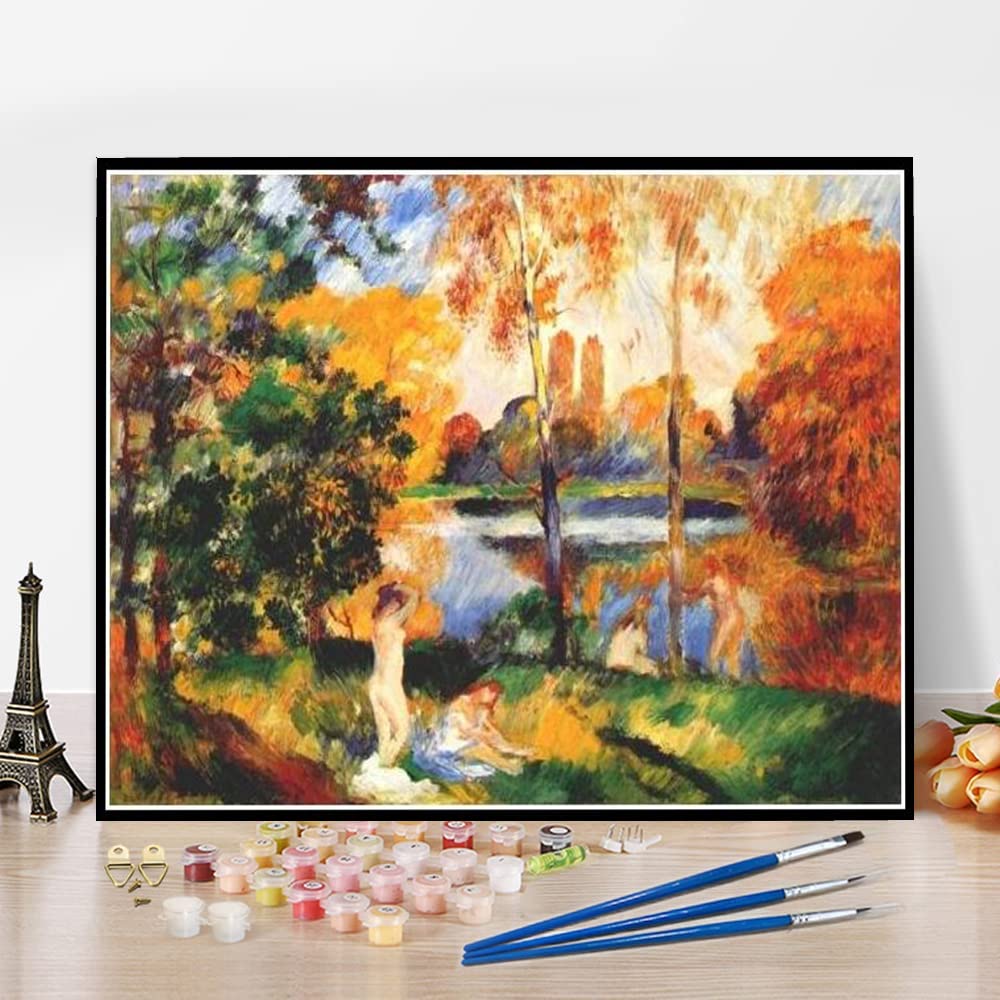 Amazon | 油絵数字キットによる絵画塗り絵大人手塗りオーギュスト