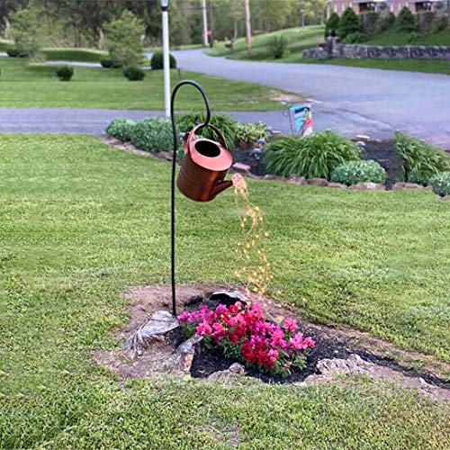 Star Shower Garden Art Light Decoration - 35\" Led Strands, Led Light with Timer, Watering Can Decor, Led Fairy Lights, Funny Art, Garden Sculptures & Statues, String Lights for Outdoors - Thumbnail 6