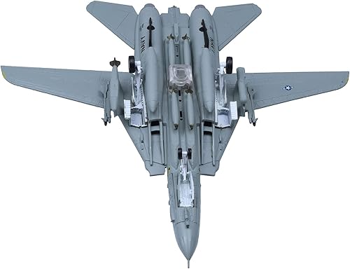 Miniatura 6 de Udnorbay 1100 F-14 Tomcat Skeleton Fighter Modelo de avión militar fundido a troquel modelo de avión militar