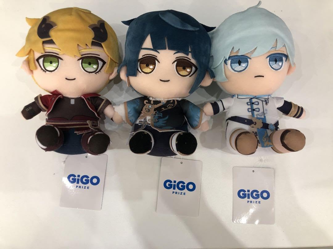 Amazon.co.jp: 3体セット gigo限定 原神 おすわりぬいぐるみ : おもちゃ