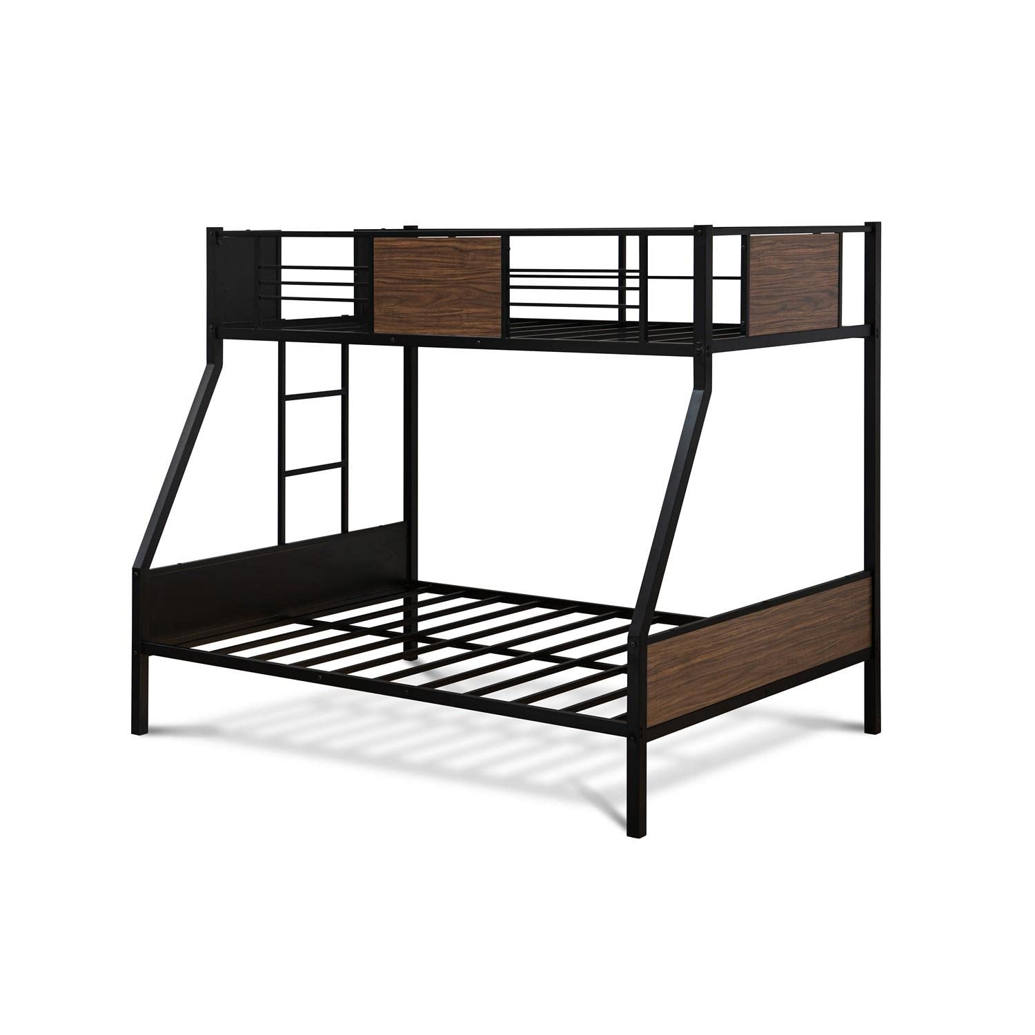 East West Furniture JAFTBLK Bunk, Twin