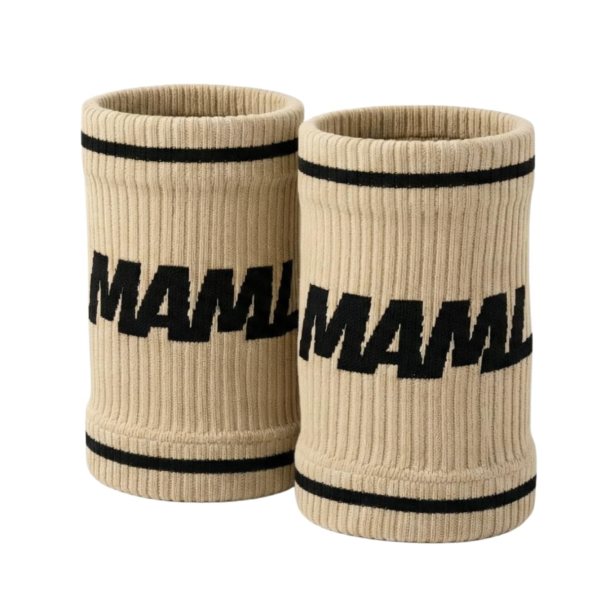 Mammal Strength Premium Sweatbands Wristbands for Weightlifting and Crossfit - Moisture-Wicking, Non-Slip - Long Wrist bands 14cm / 5.5 inches - Fabric Wrist bands Men and Women (Stone) โ image 1