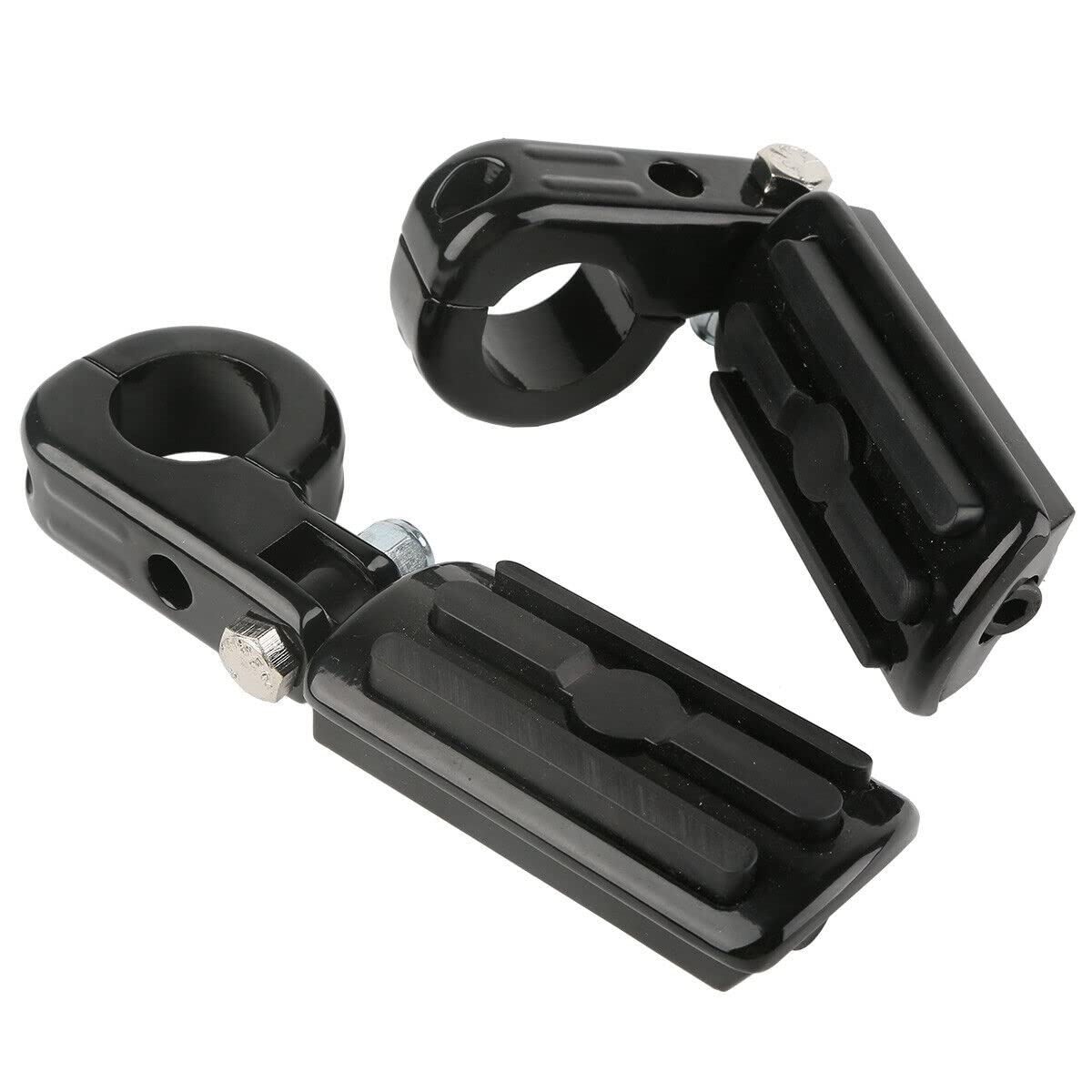 TCMT 32 mm 1 1/4 Zoll Motorschutz-Fußrasten Kit passend für Harley Touring Road King Street Glide Road Glide Electra Glide Softail Sportster XL 883 1200 Dyna mit 3,2 cm Motorschutz