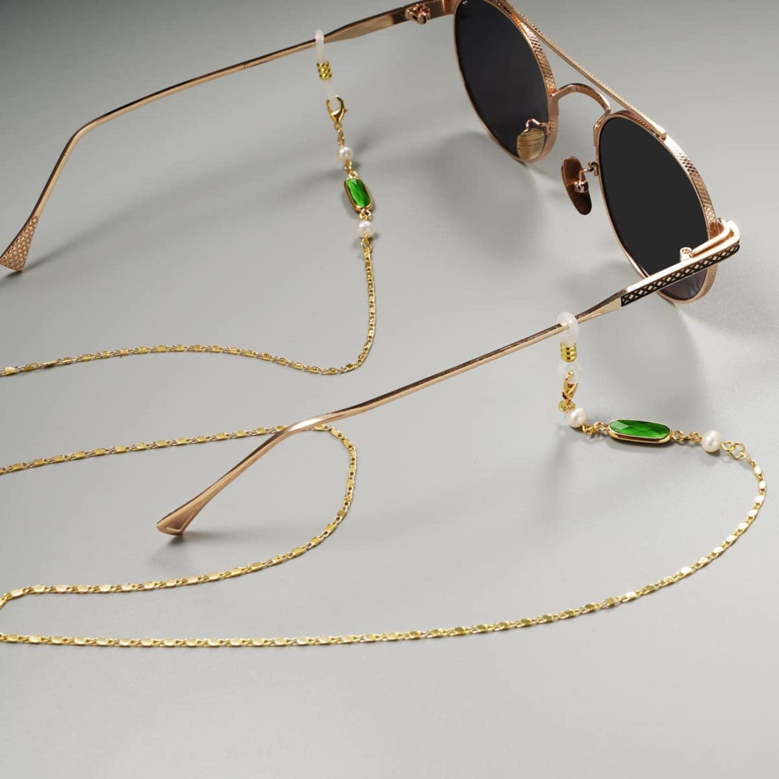 Chaînette pour Lunettes de Soleil, Porte-Lunettes, Cordon pour Lunettes de Vue pour Femmes