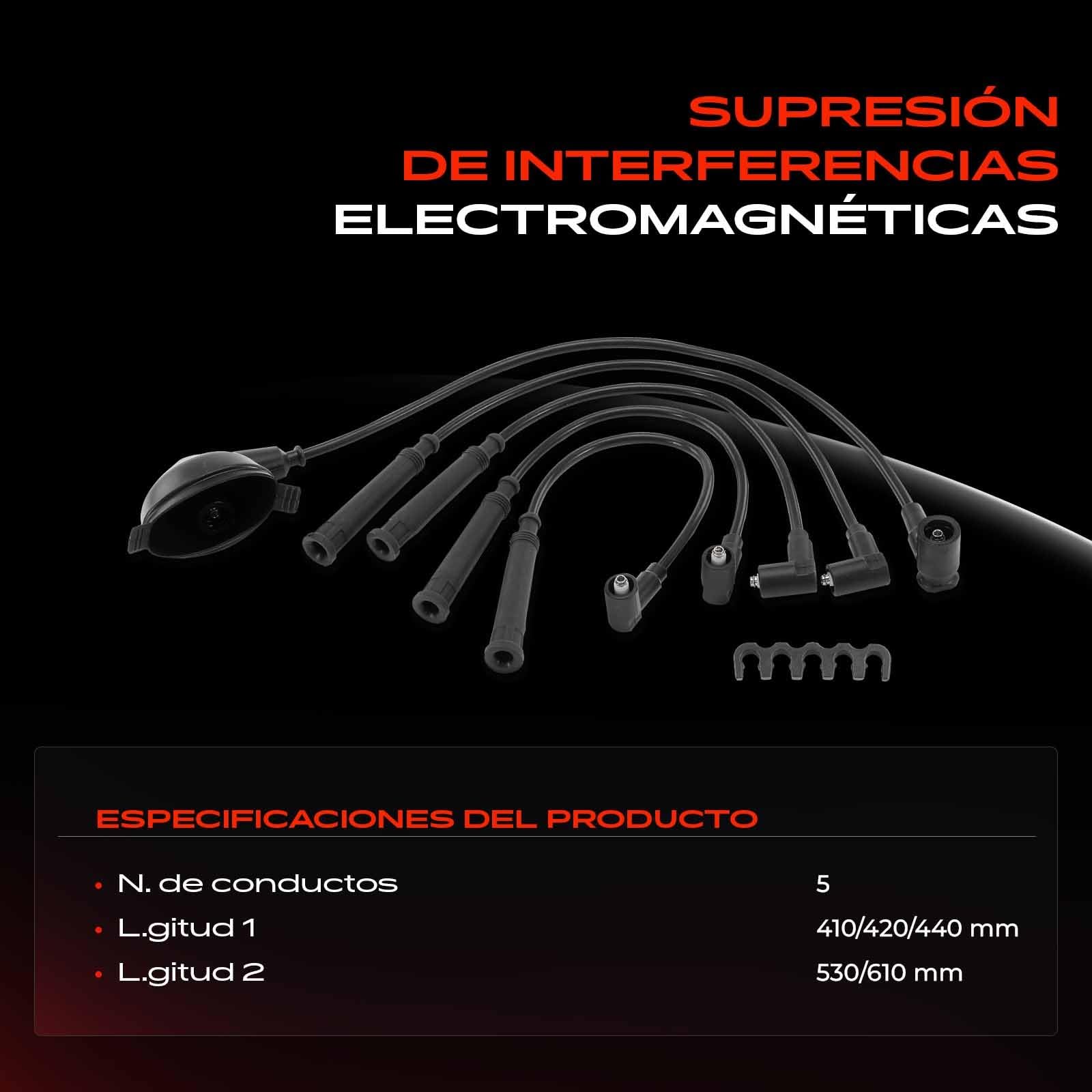 Frankberg Juego de 5 cables de encendido 12121705697