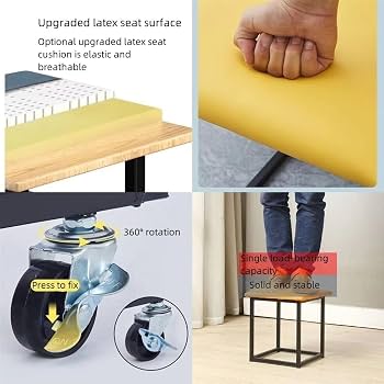 Amazon.com: SUNHIPPIE Stool Cubes, 5 in 1 Nesting Ottoman Cube