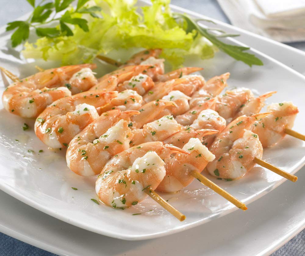 Colas de Langostino al Ajillo - Aguinamar - Pack de 8 Envases de 105 gr cada uno