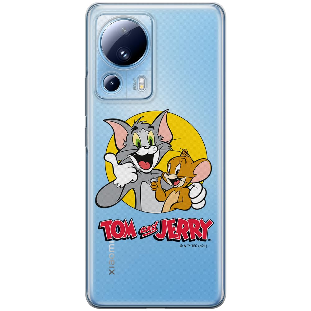 ERT GROUP mobile phone case for Xiaomi 13 LITE/CIVI 2 original and officially Licensed Tom & Jerry pattern 013 optimally adapted to the shape of the mobile phone, partially transparent