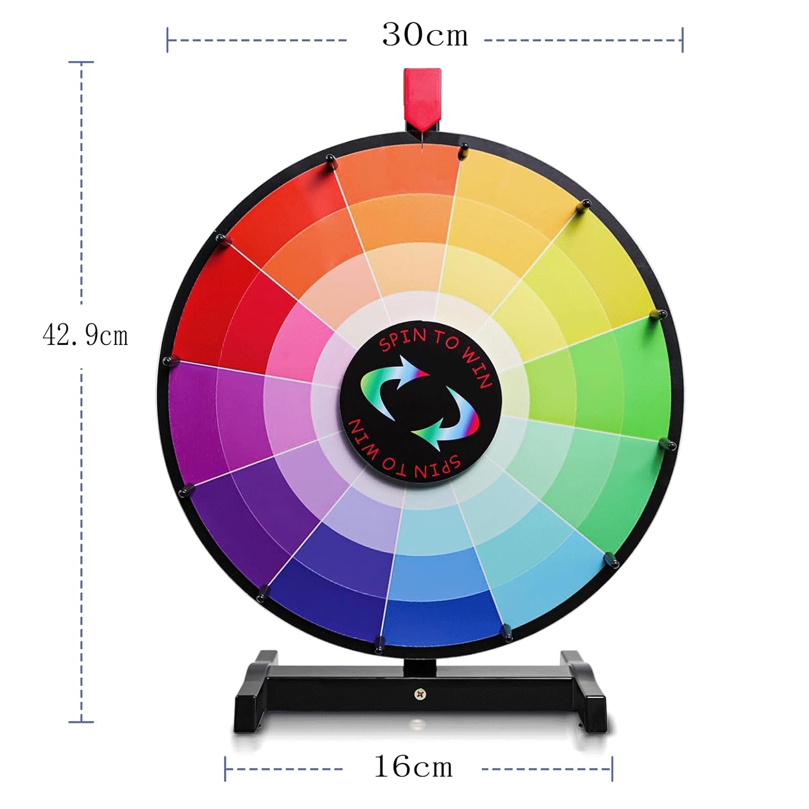 MObyat Preisrad 12 Slots Tabletop Spinning Prize Wheel Casino Prize Wheels to Dry Eraselottery Turntable for Pub Trade Show Carnival Party Schicksalsrad