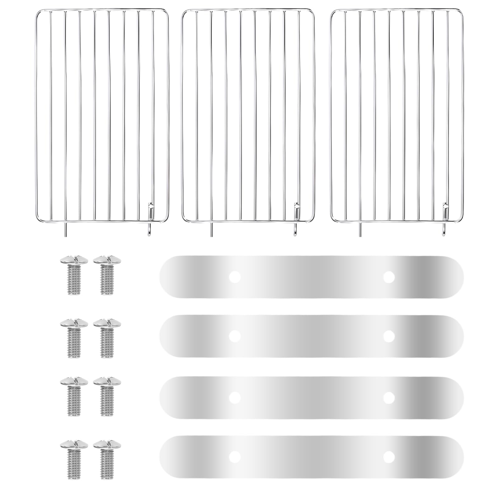 Denmay Uniwersalny ruszt do podgrzewania ze stali nierdzewnej, 40-94 cm, do grilla gazowego, na pellet drzewny, grill, wędzarnia, regulowany ruszt do podgrzewania, część zamienna do Weber, CharBroil