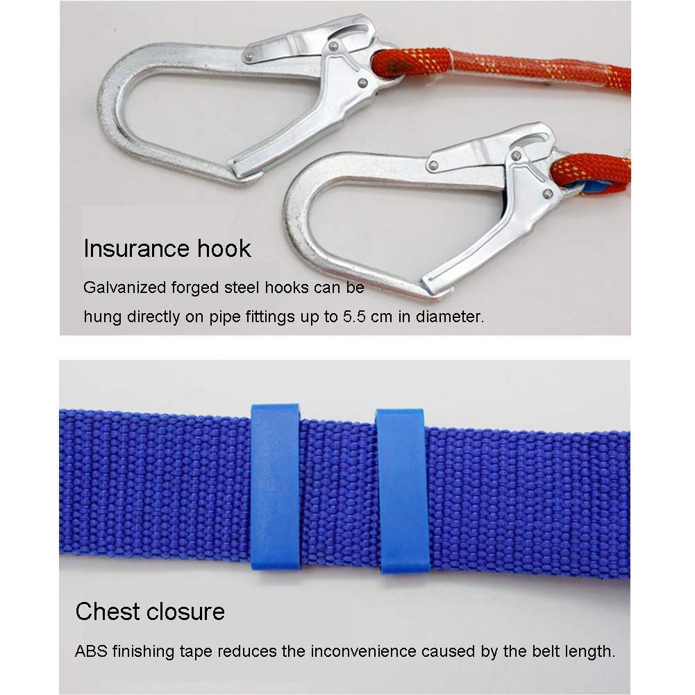 Kit de arnés de Seguridad, Arnés de Seguridad Cuerda Trabajo Rescate Sujeción for Trabajar y Detener caídas