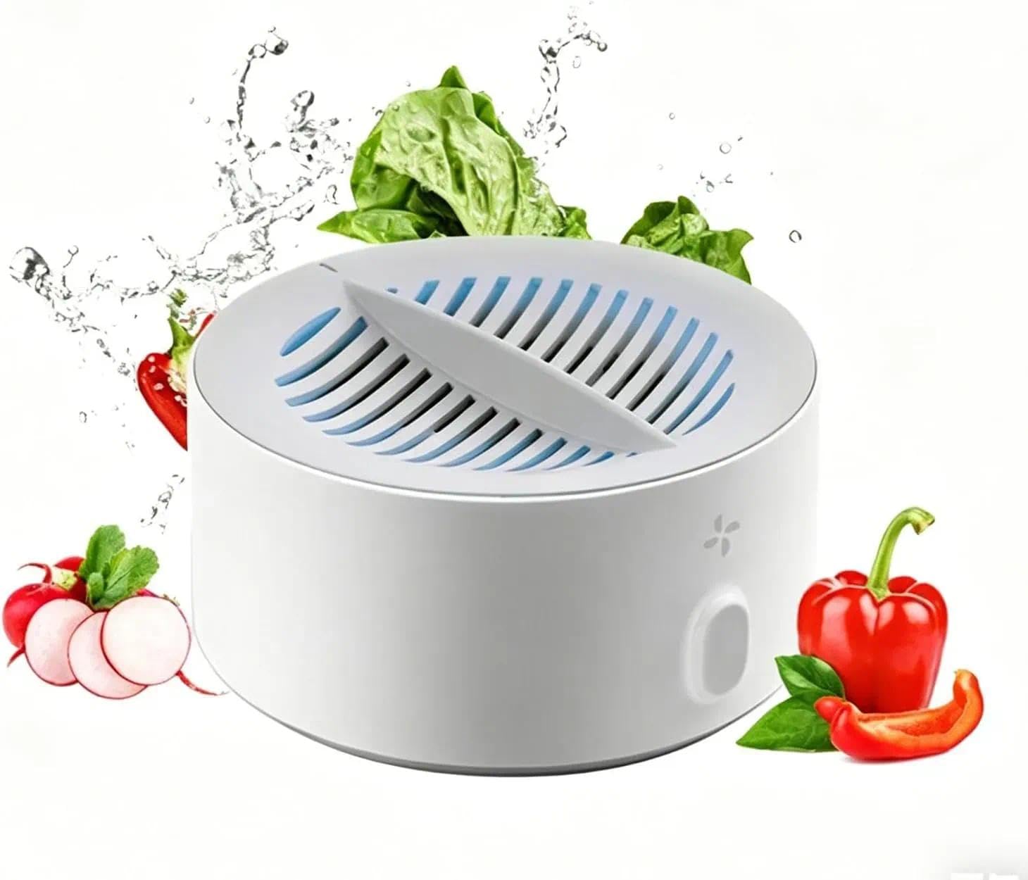 cleanshield gemüsereiniger,Puribreeze Obst Und Gemüse Waschmaschine,fruit And Vegetable Washing Machine,Portable Veggie Wash For Washing Fruits,for Cleaning Fruits, Vegetables, Rice, Meat(A)