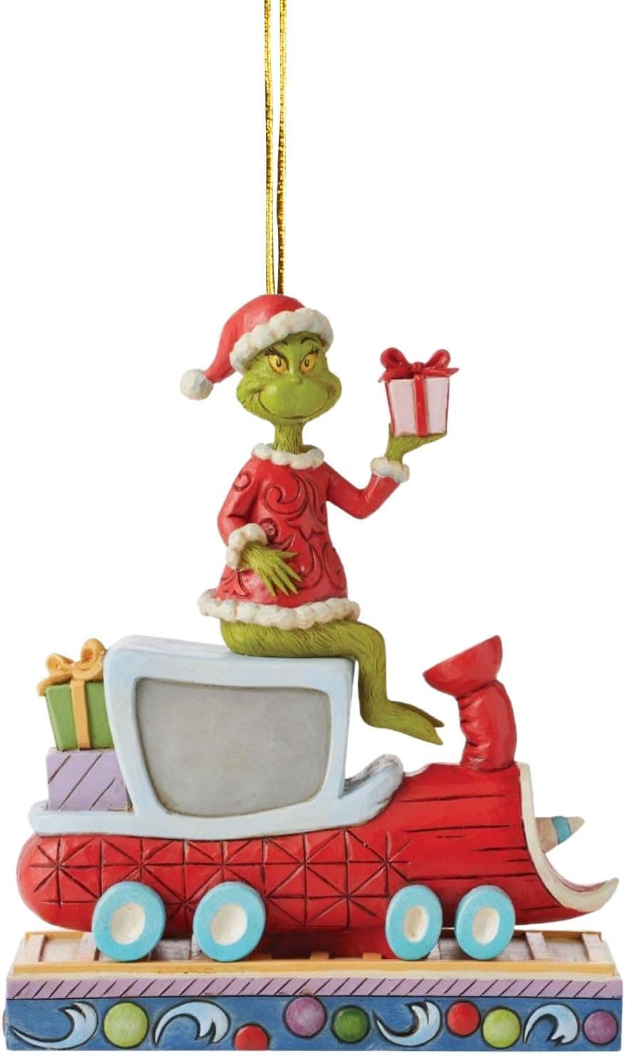 2023 Christmas Greench Acrylic Hanging Ornament, Grinchs Christmas Thanksgiving Vacation Wooden Pendant Funny Green Grinch Christmas Tree Decor for Home Holiday Party Gifts Party Suppliers (F)