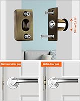 Vista 2 de Jiayi - Juego de 2 piezas de accesorios para puerta para la parte superior de la puerta francesa, cierre de bola ajustable en el pestillo de bola