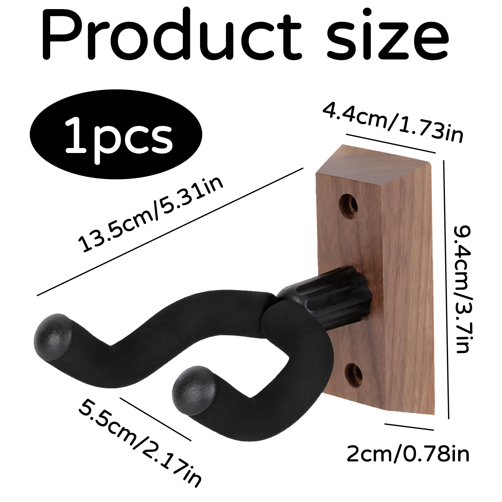 Gitarrenhalterung Wand,Gitarren Wandhalter,Gitarre Wandhalterung Für Wand,Klassische Akustikgitarre Haken,Gitarrenständer Mit Weich Gepolstertem Gitarrenhalter,Für Akustik,Elektrik,Gitarre,Ukulele
