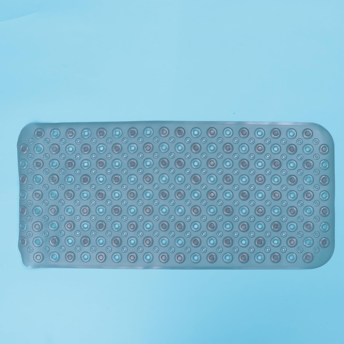 Tappeto Vasca Antiscivolo 80x40 Cm in Pvc Lavabile | Ventose, Drenaggio Rapido, Massaggio Plantare, per Bagno e Doccia Domestici