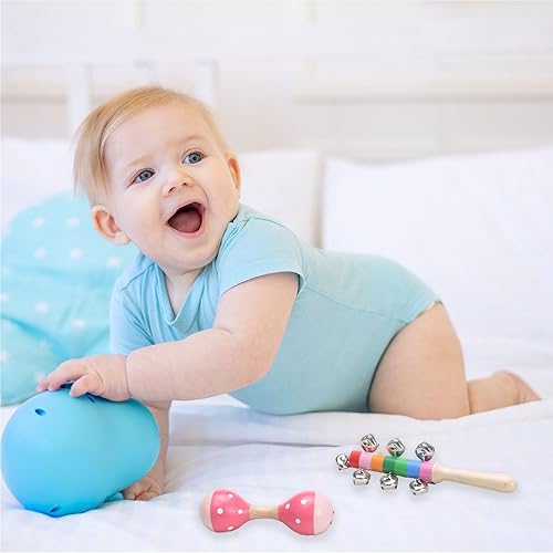 Miniatura 5 de Instrumentos musicales para niños pequeños, instrumento de percusión de madera para niños y niñas, educación preescolar para niños y niñas, juego de