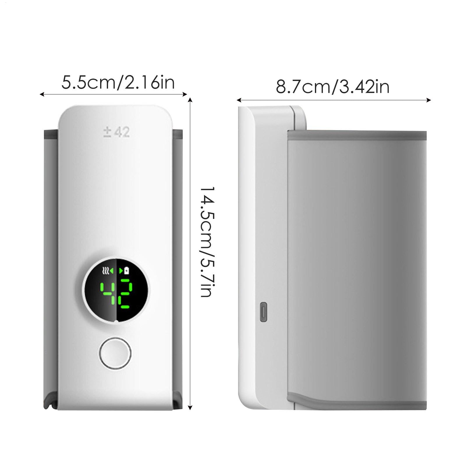 Chauffe-biberon, chauffe-lait portable, chauffe-biberon rechargeable | chauffe-biberon électrique, chauffe-biberon portable, 14,5 x 8,7 x 5,5 cm, 223 g