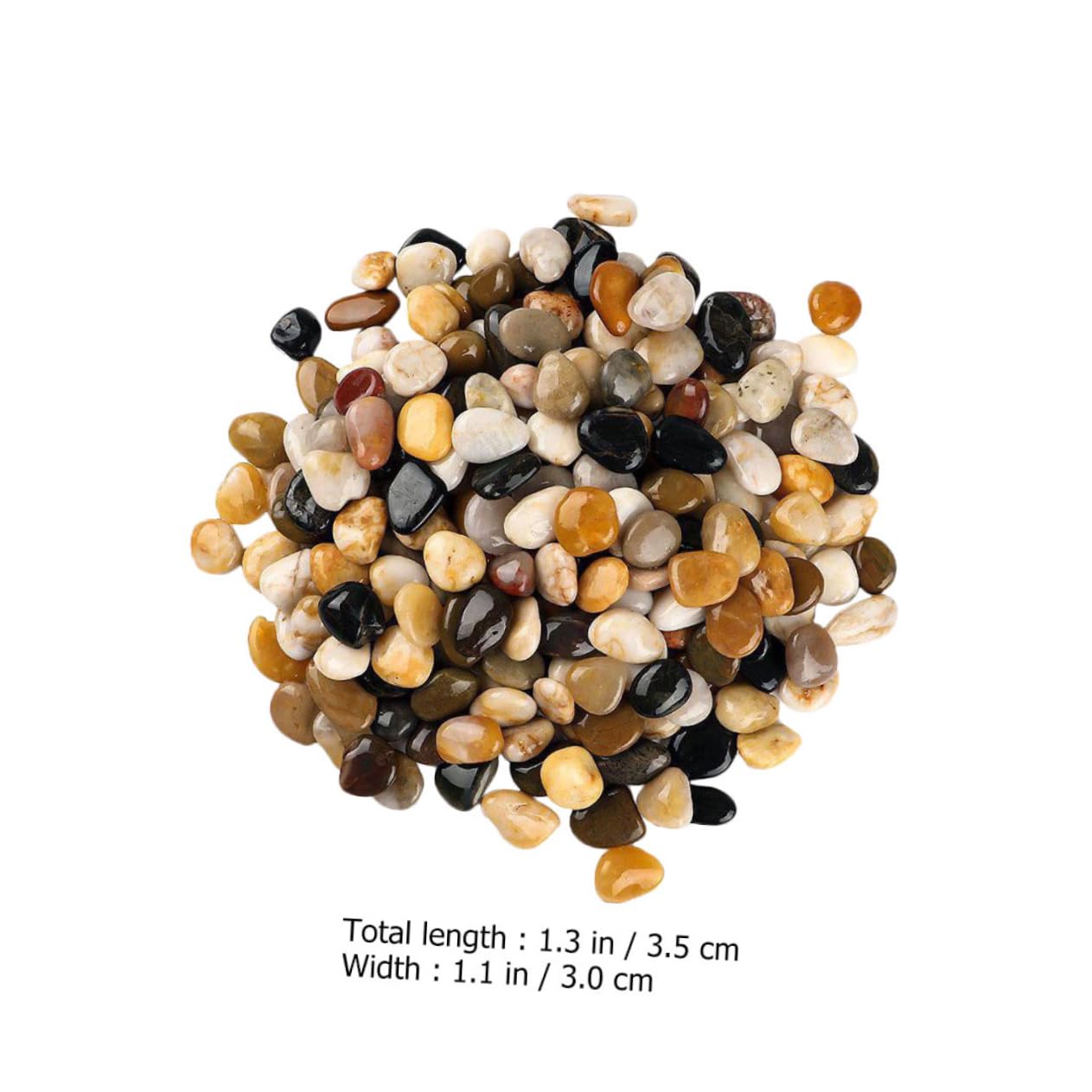 BESPORTBLE 2bolsas Rocas Suaves y Redondas para Piedras Decorativas Guijarros para Jardineras