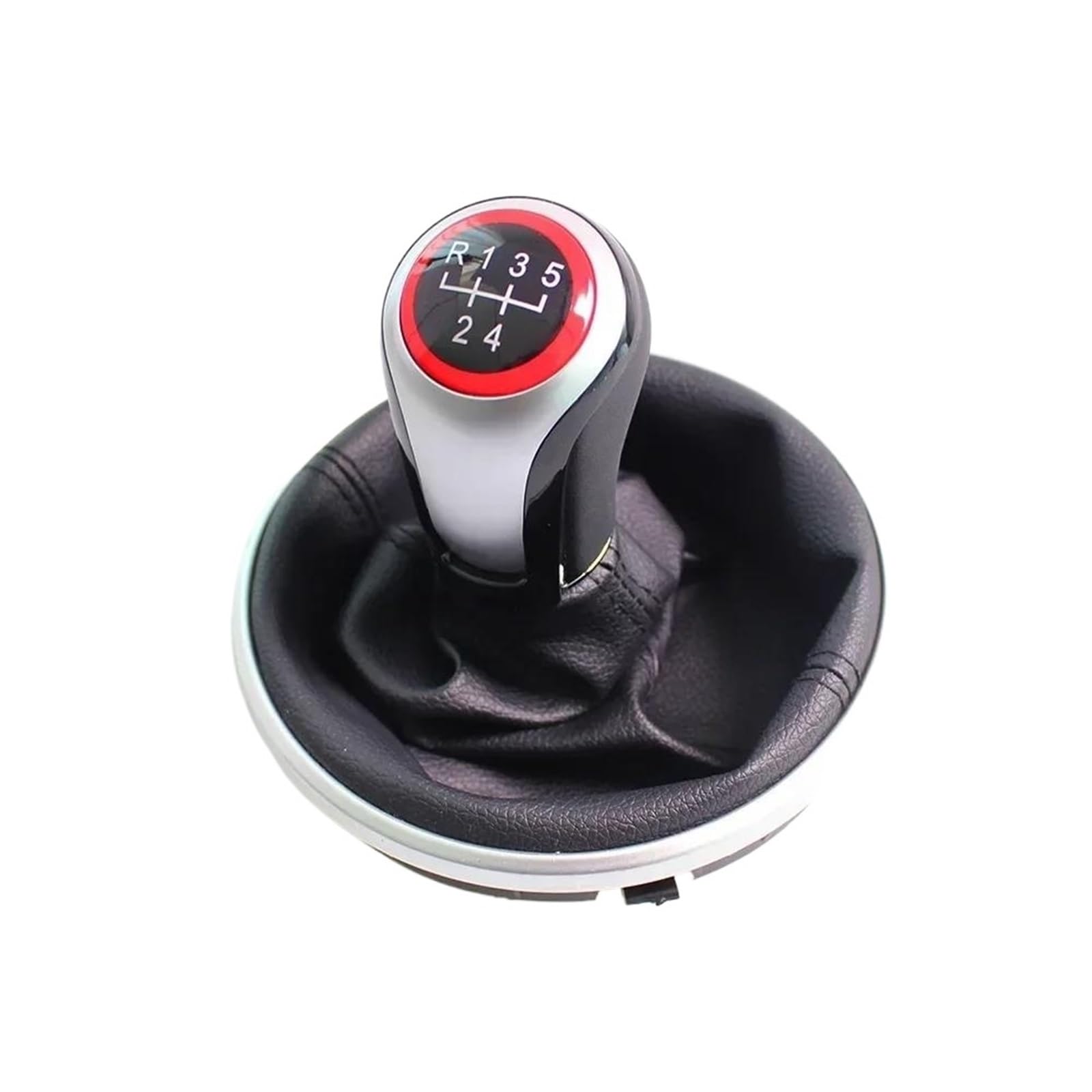 QMTVFSRH Car Gear Shift Knob for Skoda for Fabia 2 2007-2010 Gear Shift Knob 5 Speed Lever Change Gaiter Boot Cover