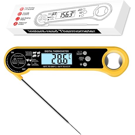 New Bluetooth Smart Thermometer: Your Culinary Companion with 500-Foot Range and App...