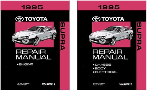 bishko automotive literature 1995 Toyota Supra Shop Service Manual de reparación de libro Motor Drivetrain OEM