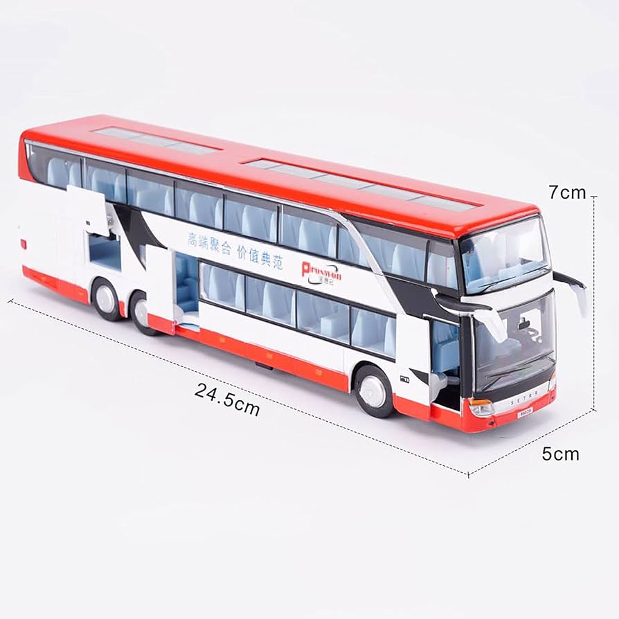 Amazon | 1/32スケール2階建てバスモデルツーリストコーチ