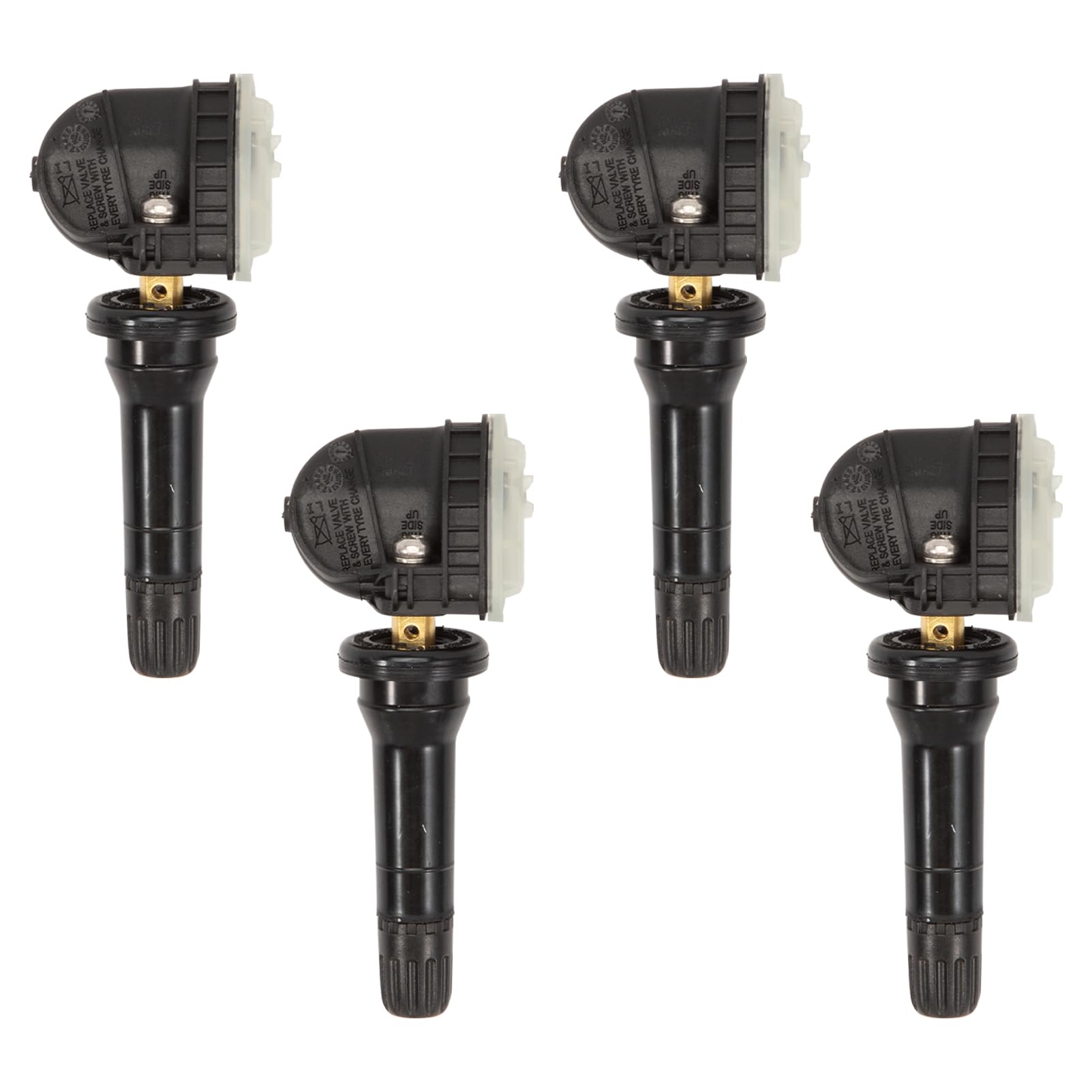 2036804 Lot de 4 capteurs de pression des pneus pour Galaxy S-Max Edge Fiesta Mondeo Mustang TPMS avec système de surveillance de la pression des pneus 433 MHz capteurs RDKS 2318453 5291383