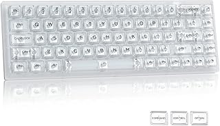 Womier K68 PRO 65% Keyboard, Hot Swappable Mechanical Keyboard, 68 Keys Compact RGB Gaming Keyboard with Stand-Alone Arrow/Control Keys for Windows and Mac - Crystal Switch
