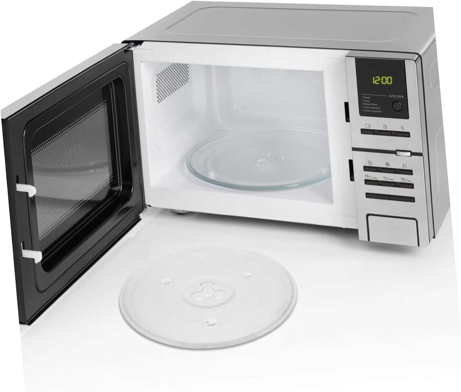 Microwave Turntable Glass Plate Replacement Oven Tray for Kitchen Use Sturdy Easy to Microwaves