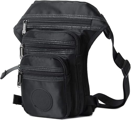 Miniatura 2 de Hebetag Riñonera de nailon para senderismo para hombres y mujeres táctica motocicleta ciclismo equitación viajes deportes al aire libre riñonera
