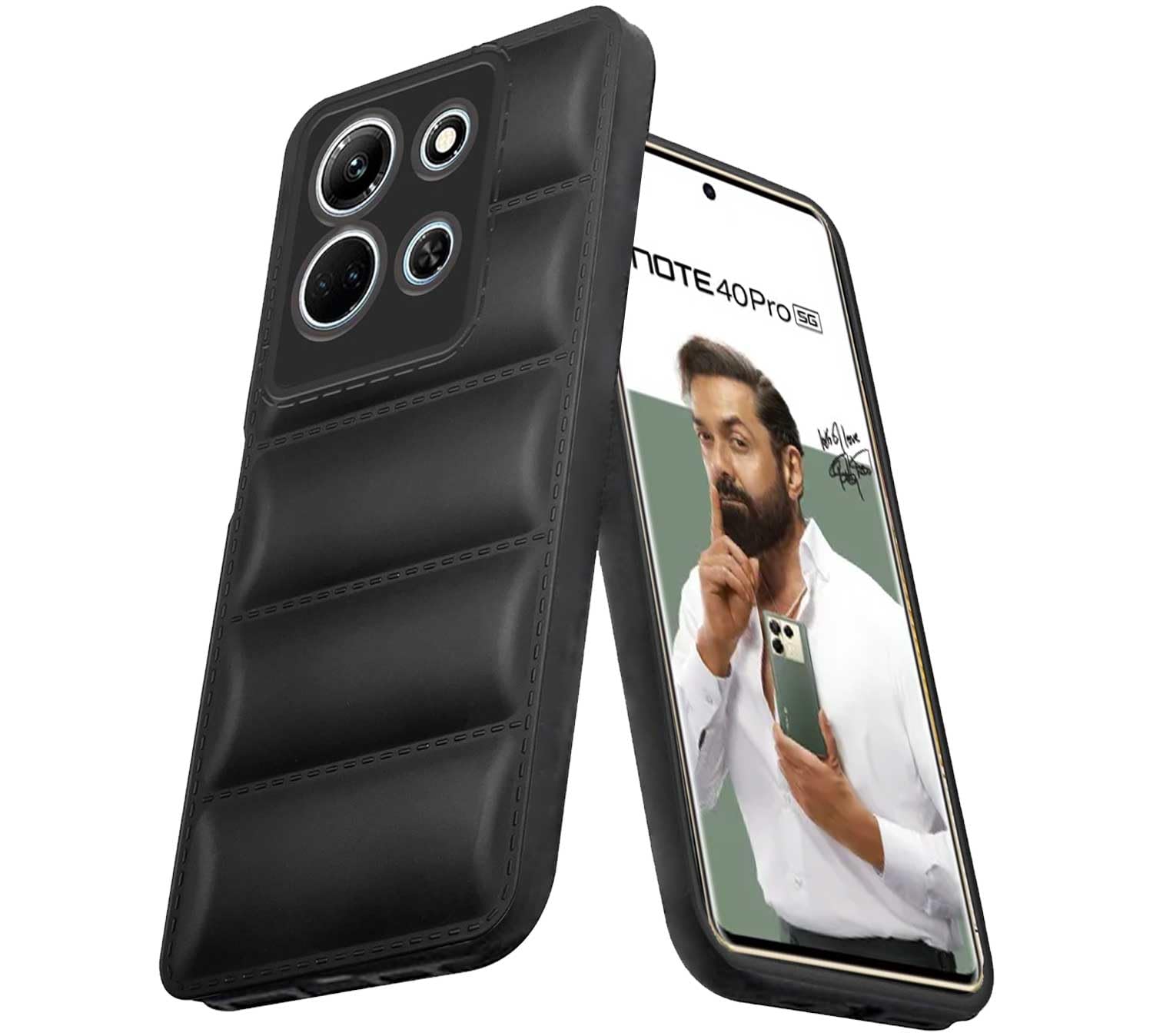 RRTBZ Infinix Note 40 Pro Puff Case Soft Silicon Flexible Back Case Cover Compatible for Infinix Note 40 Pro 5G / Infinix Note 40 (Black) (B0D45PS7HZ) Amazon Price History, Amazon Price Tracker