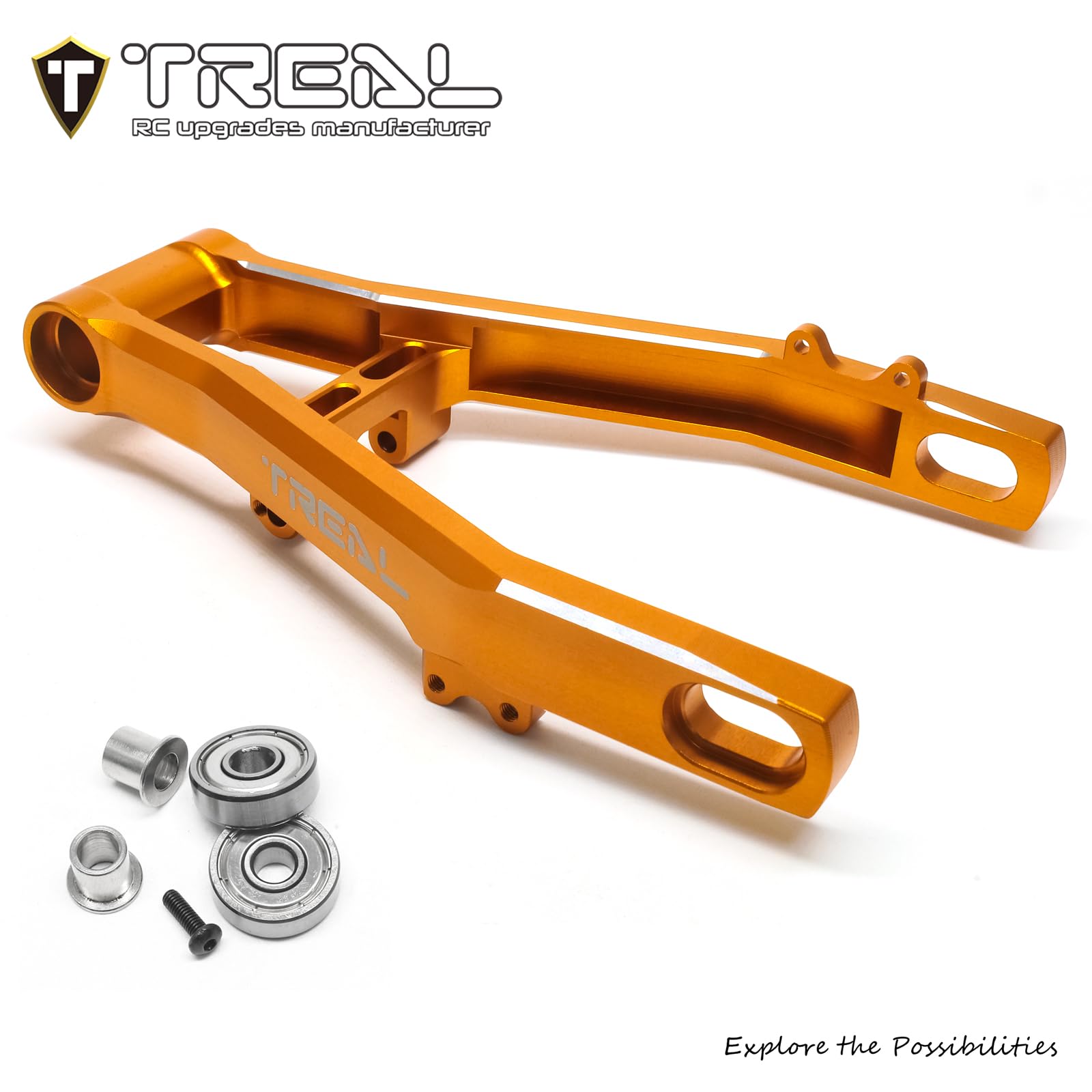 TREAL Aluminum 7075 Adjustable Rear Swing Arm CNC Billet Machined - View #13