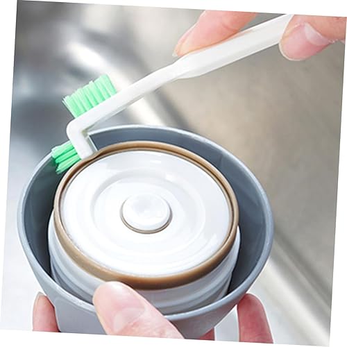 Miniatura 7 de Juego de 3 cepillos de taza con mango ergonómico, pequeños cepillos de limpieza para botellas, ventanas de cocina y limpieza más suave sin rayar