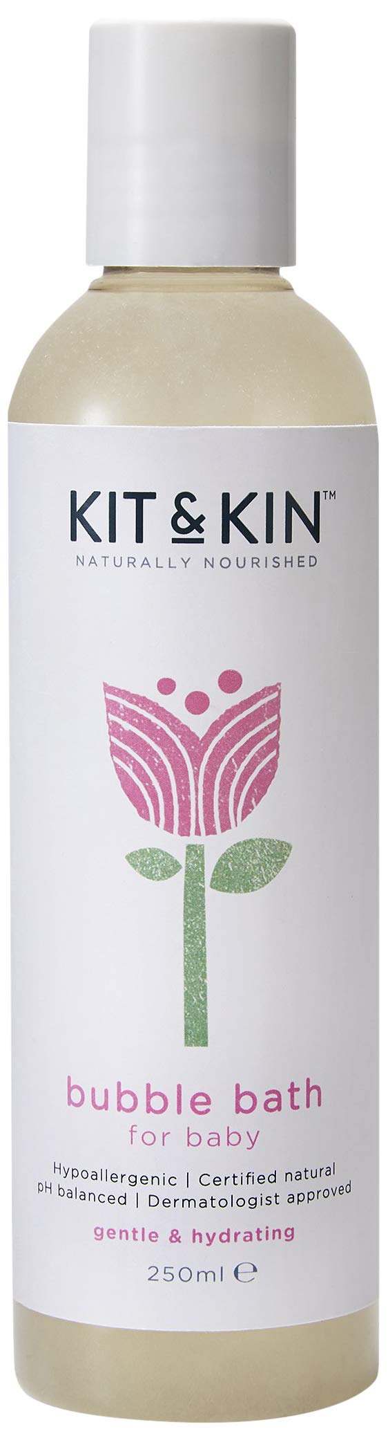 Kit & Kin Natural Bubble Bath Kids and Baby Bubble Bath for Sensitive Skin, 250ml