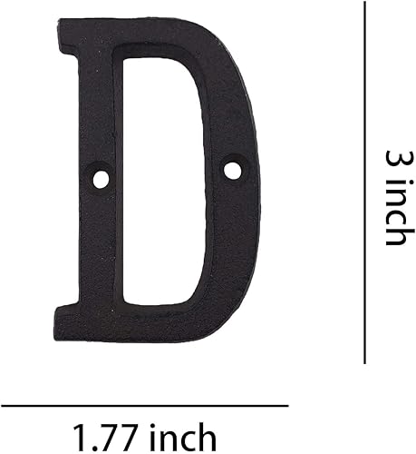 Miniatura 8 de YOUCC-XX - Números de casa de 3 pulgadas, número de buzón de hierro fundido, número de dirección de casa.