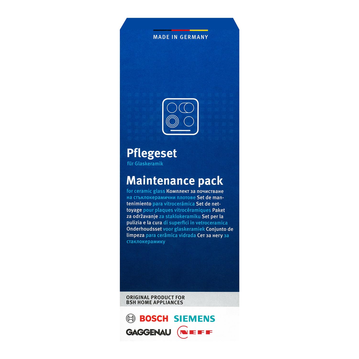 Bosch 311502 Set Pulizia e Cura di Superfici in Vetroceramica e Acciaio
