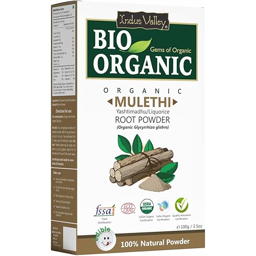 Indus Valley Mulethi Hair-Skin Care Powder 100g