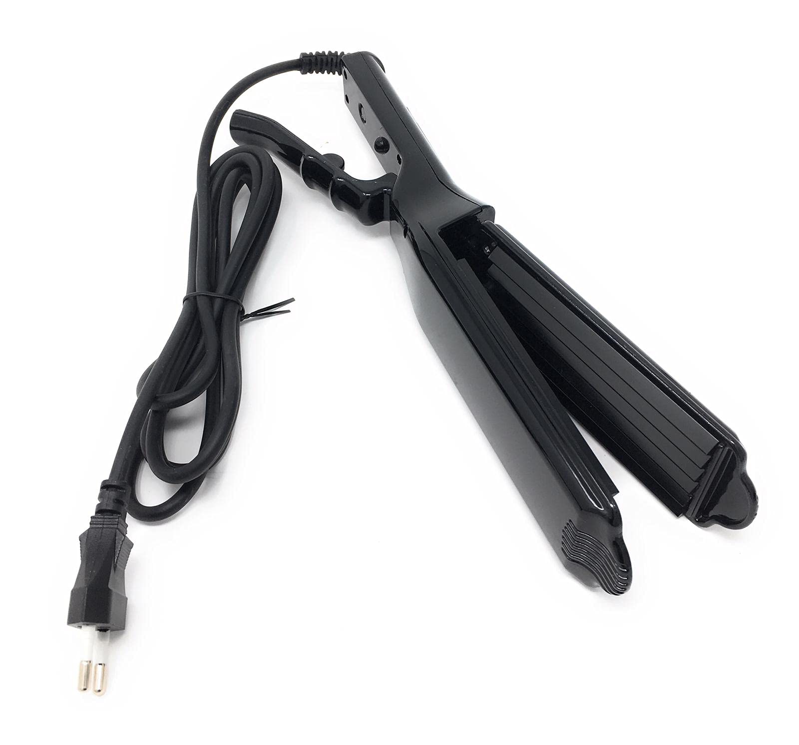 Piastra Professionale per Capelli Effetto Frisé da 45W in Tormalina 220°C, Variabile, Media