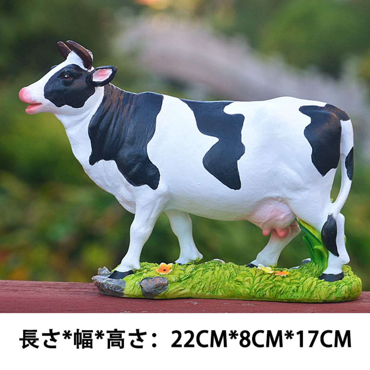 牛の置物セット（ホワイト・ブラック・オレンジ） Amazon.co.jp: 心癒し おきもの アニマルのオブジェ 牛 置き物 小さい