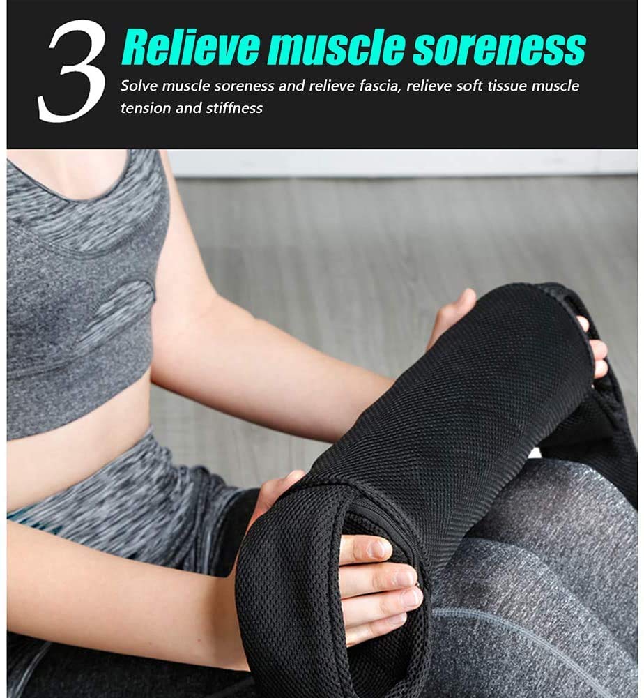 GZD Elektrische Yoga Säule, vibrierende Massage Ball, Fitness Yoga Foam Roller Deep Tissue Triggerpunkt-Therapie, Schmerz Mitteilung,Grün