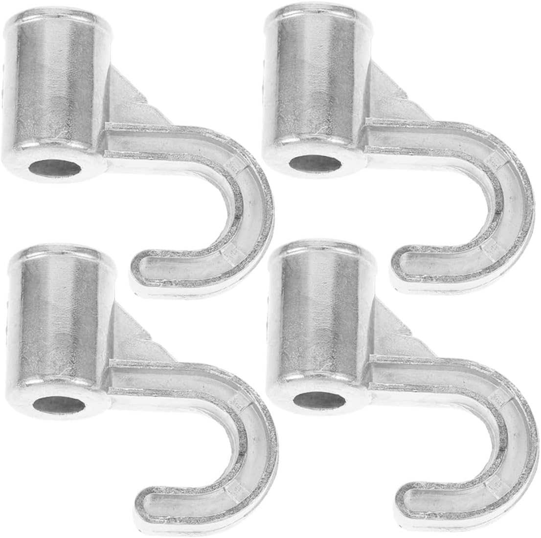 Wardrobe Hook 4pcs Heavy Duty Closet Rod No Drill Aluminum Alloy Bracket Holders for Kitchen Bathroom