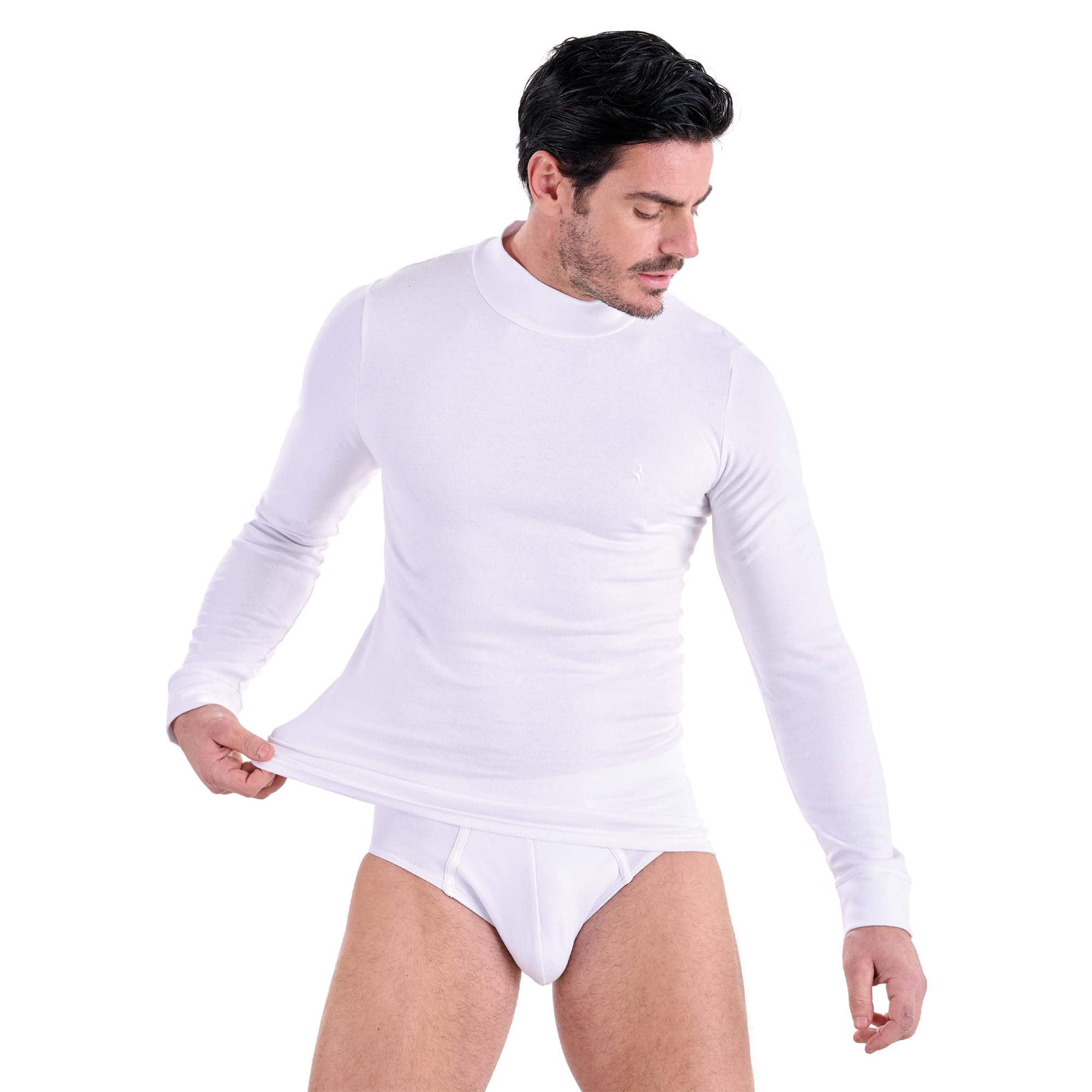 Navigare Lupetto Uomo Cotone Interlock, Lupetto Uomo Invernale Confezione da 2 Pezzi, Art.915, Limited Edition for Azzeta