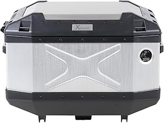 H&B Motorradtopcase Xplorer Aluminium Topcase 45 Liter Silber, Unisex, Tourer, Ganzjährig
