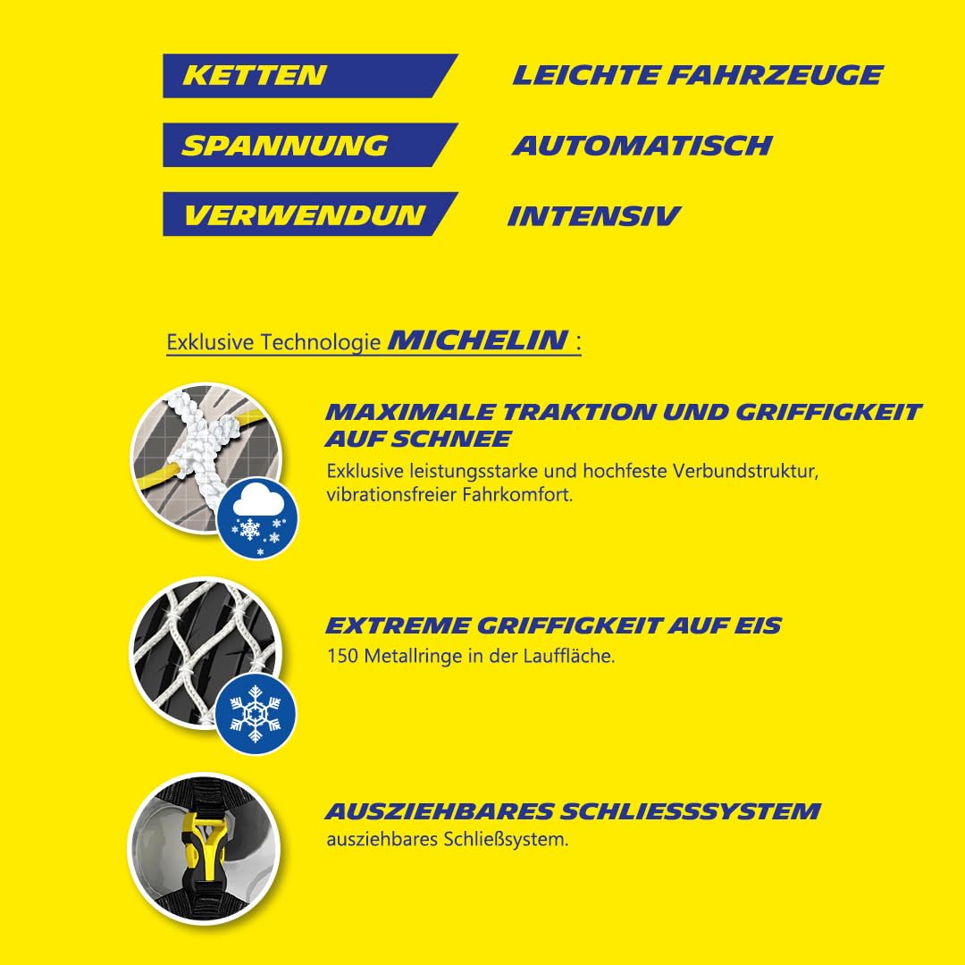 MICHELIN EASY GRIP Limited Kompozytowe łańcuchy śniegowe E10