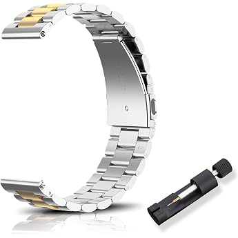 Watch Band, 0.8 inch 20 mm, 0.9 inch 22 mm, Stainless Steel Replacement Strap, Metal, Beautifully Polished Stainless Steel, 0.8 inch 20 mm, 0.9 inch 22 mm, Unisex, 22 mm, Metal, No
